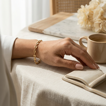 Pulsera Grano de Café Mujer 5mm