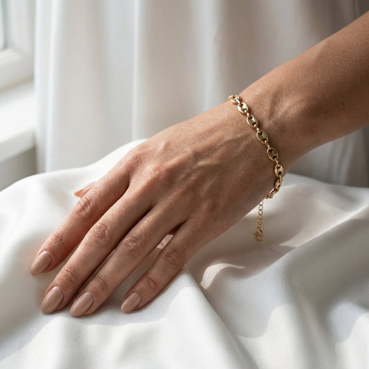 Pulsera Grano de Café Mujer 5mm