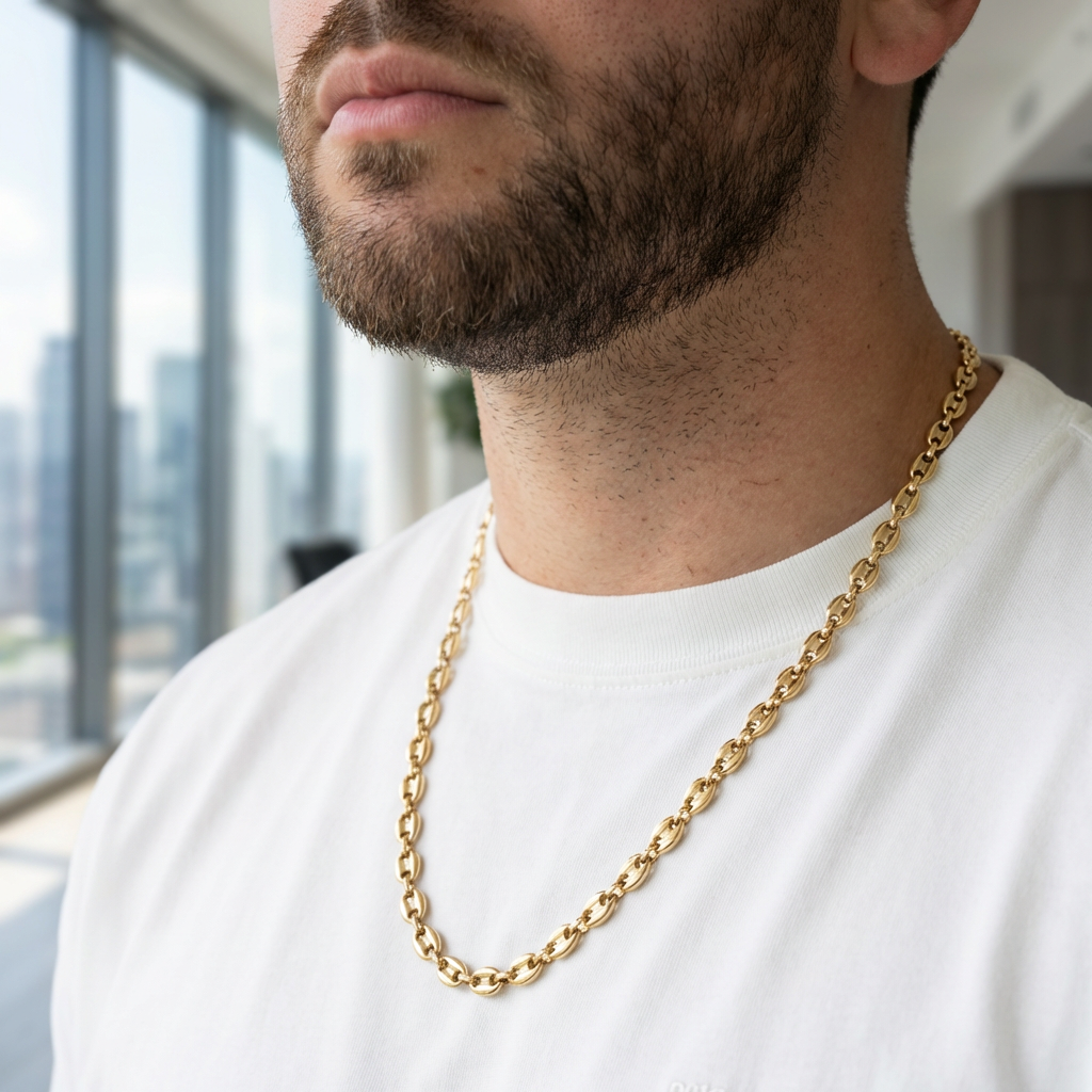 Cadena Grano de Café Hombre